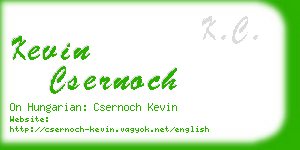 kevin csernoch business card